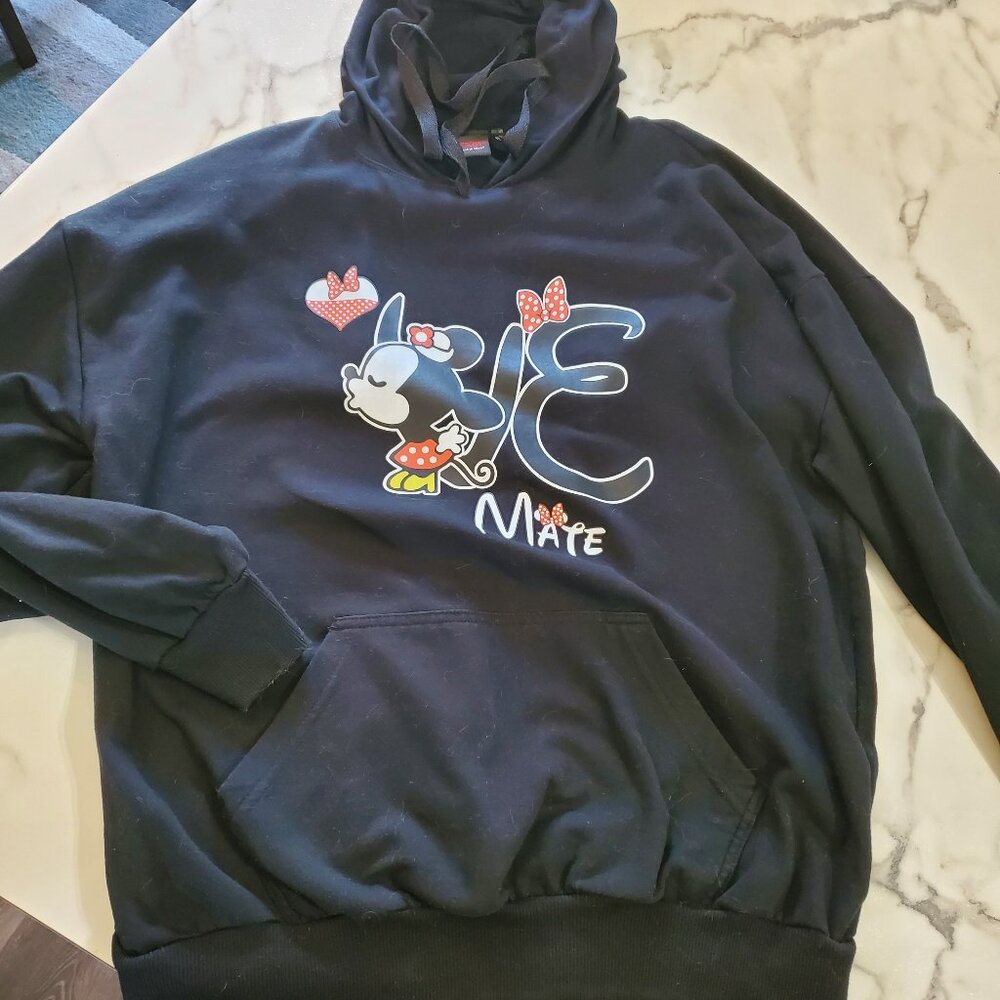 Black Minnie Mouse Hoodie size XL